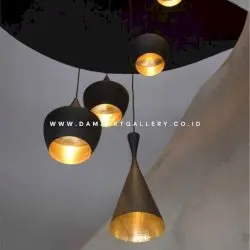 Lampu gantung Kuningan Black Gold